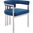 Meridian Furniture Marcello Navy Velvet Dining Chair (Set of 2)