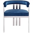 Meridian Furniture Marcello Navy Velvet Dining Chair (Set of 2)