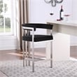 Meridian Furniture Marcello Black Velvet Counter Stool (Set of 2)
