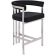 Meridian Furniture Marcello Black Velvet Counter Stool (Set of 2)