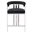Meridian Furniture Marcello Black Velvet Counter Stool (Set of 2)