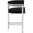 Meridian Furniture Marcello Black Velvet Counter Stool (Set of 2)