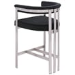 Meridian Furniture Marcello Black Velvet Counter Stool (Set of 2)
