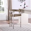 Meridian Furniture Marcello Brown Velvet Counter Stool (Set of 2)