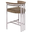 Meridian Furniture Marcello Brown Velvet Counter Stool (Set of 2)