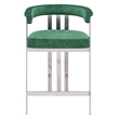 Meridian Furniture Marcello Green Velvet Counter Stool (Set of 2)