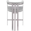 Meridian Furniture Marcello Grey Velvet Counter Stool (Set of 2)
