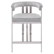 Meridian Furniture Marcello Grey Velvet Counter Stool (Set of 2)