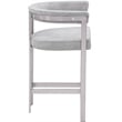Meridian Furniture Marcello Grey Velvet Counter Stool (Set of 2)