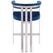 Meridian Furniture Marcello Navy Velvet Counter Stool (Set of 2)