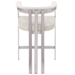 Meridian Furniture Marcello Stone Velvet Counter Stool (Set of 2)