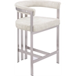 Meridian Furniture Marcello Stone Velvet Counter Stool (Set of 2)