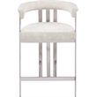 Meridian Furniture Marcello Stone Velvet Counter Stool (Set of 2)