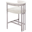 Meridian Furniture Marcello Stone Velvet Counter Stool (Set of 2)