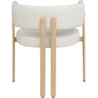 Meridian Furniture Gideon Cream Vegan Leather Dining Chair (Set of 2)
