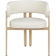 Meridian Furniture Gideon Cream Vegan Leather Dining Chair (Set of 2)