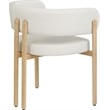 Meridian Furniture Gideon Cream Vegan Leather Dining Chair (Set of 2)
