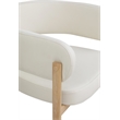 Meridian Furniture Gideon Cream Vegan Leather Dining Chair (Set of 2)