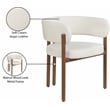 Meridian Furniture Gideon Cream Vegan Leather Dining Chair (Set of 2)