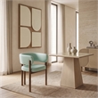 Meridian Furniture Gideon Mint Green Vegan Leather Dining Chair (Set of 2)