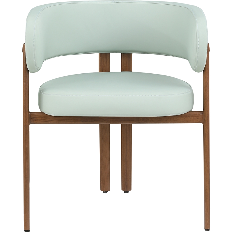 Meridian Furniture Gideon Mint Green Vegan Leather Dining Chair (Set of 2)
