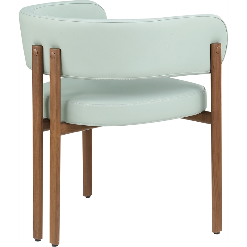 Meridian Furniture Gideon Mint Green Vegan Leather Dining Chair (Set of 2)
