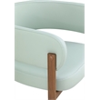 Meridian Furniture Gideon Mint Green Vegan Leather Dining Chair (Set of 2)