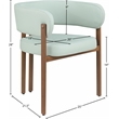 Meridian Furniture Gideon Mint Green Vegan Leather Dining Chair (Set of 2)