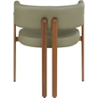 Meridian Furniture Gideon Olive Green Vegan Leather Dining Chair (Set of 2)