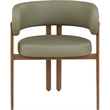 Meridian Furniture Gideon Olive Green Vegan Leather Dining Chair (Set of 2)