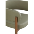 Meridian Furniture Gideon Olive Green Vegan Leather Dining Chair (Set of 2)