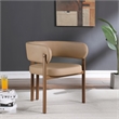 Meridian Furniture Gideon Tan Vegan Leather Dining Chair (Set of 2)