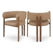 Meridian Furniture Gideon Tan Vegan Leather Dining Chair (Set of 2)