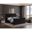 Meridian Furniture Elias Black Velvet Full Bed