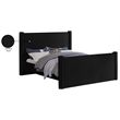 Meridian Furniture Elias Black Velvet Full Bed
