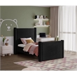 Meridian Furniture Elias Black Velvet Twin Bed