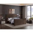 Meridian Furniture Elias Brown Velvet Full Bed