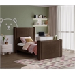 Meridian Furniture Elias Brown Velvet Twin Bed