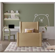 Meridian Furniture Elias Camel Velvet Twin Bed