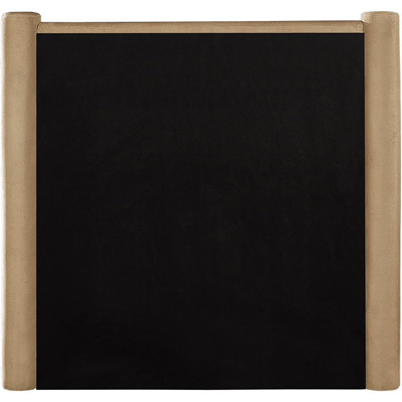 Meridian Furniture Elias Camel Velvet Twin Bed