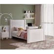 Meridian Furniture Elias Cream Velvet Twin Bed