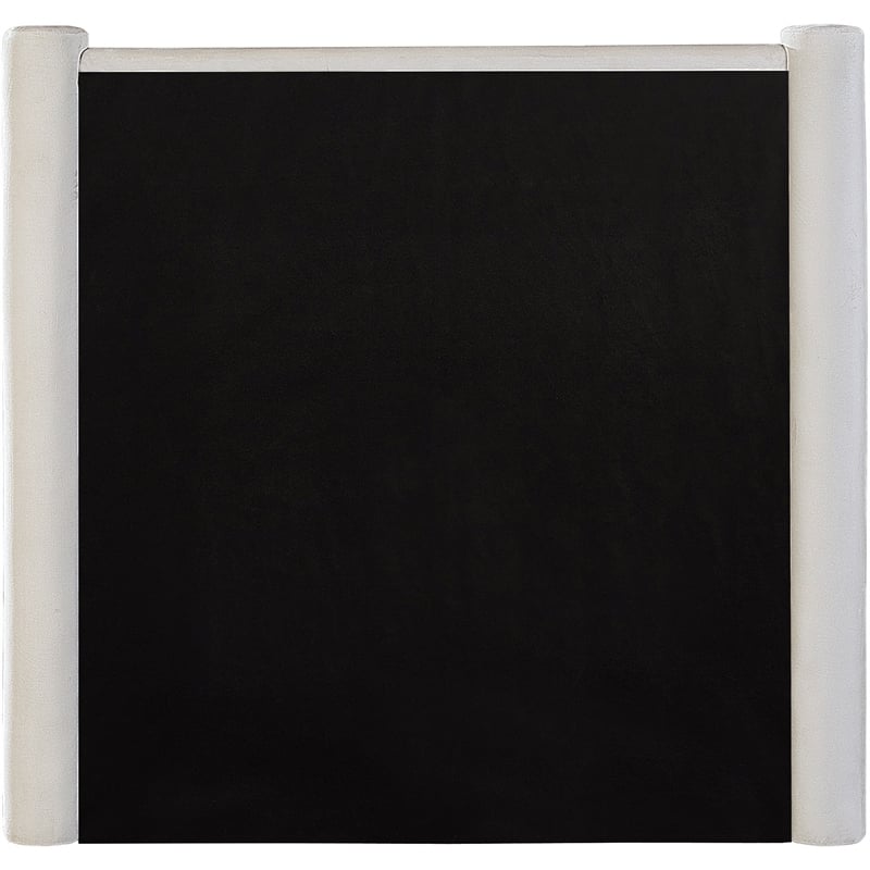 Meridian Furniture Elias Cream Velvet Twin Bed