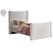 Meridian Furniture Elias Cream Velvet Twin Bed