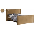 Meridian Furniture Elias Saddle Velvet Queen Bed