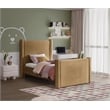 Meridian Furniture Elias Saddle Velvet Twin Bed