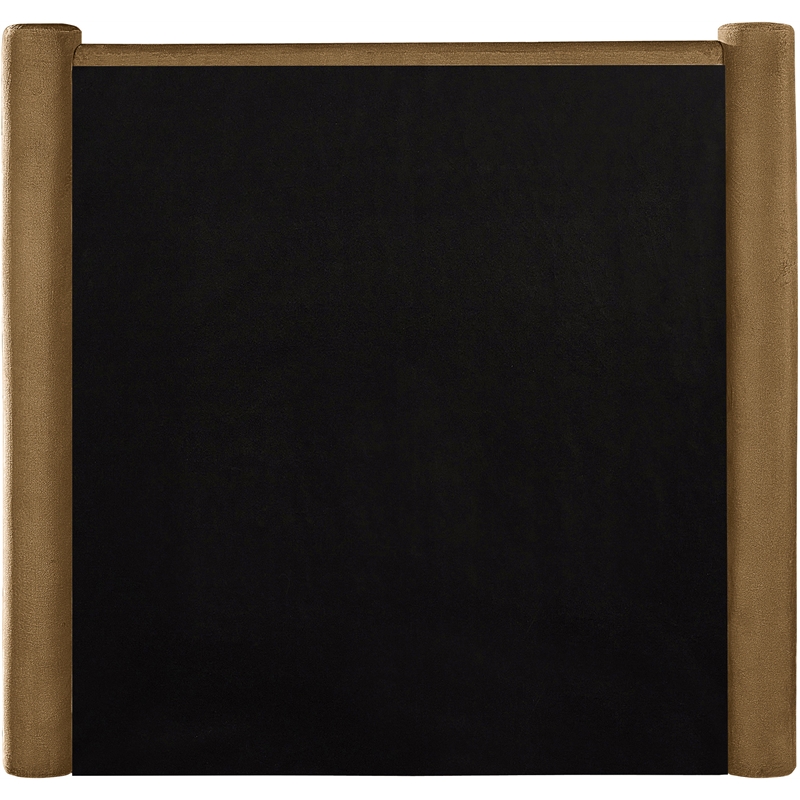 Meridian Furniture Elias Saddle Velvet Twin Bed