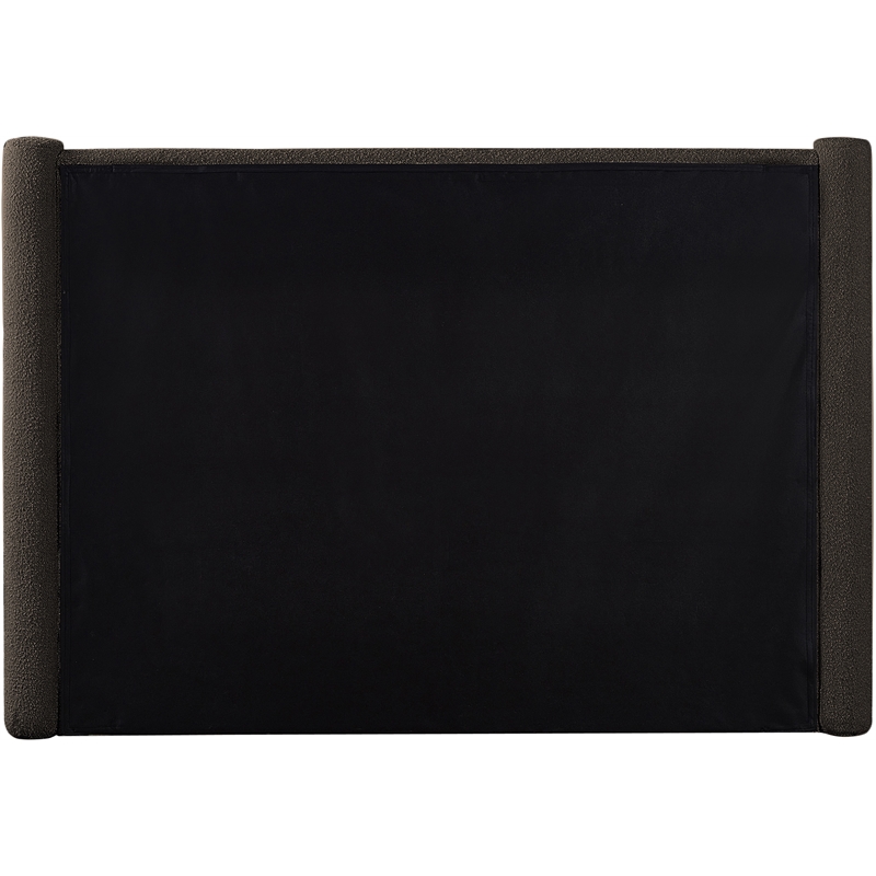 Meridian Furniture Elias Brown Boucle Fabric King Bed