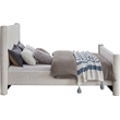 Meridian Furniture Elias Cream Boucle Fabric Full Bed