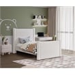Meridian Furniture Elias Cream Boucle Fabric Twin Bed