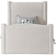 Meridian Furniture Elias Cream Boucle Fabric Twin Bed
